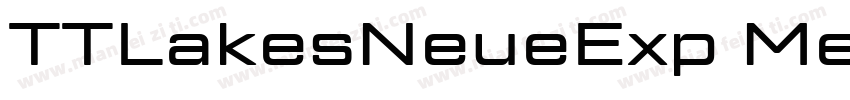 TTLakesNeueExp Medium字体转换
